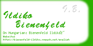 ildiko bienenfeld business card